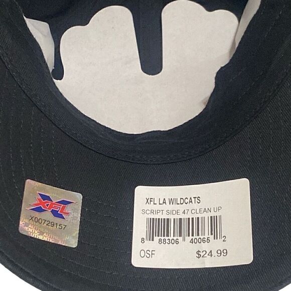 NWT XFL UFL Los Angeles Wildcats Bundle of Men’s Large Long Sleeve Shirt 2 Hats - Picture 15 of 16